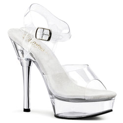 Allure-608 Clear Heels – transparent platform heels designed for women, perfect for weddings, parties, and special occasions with style and comfort.
