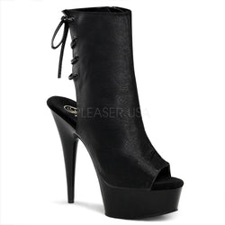 DELI-1018 PU Leather Ankle Boots