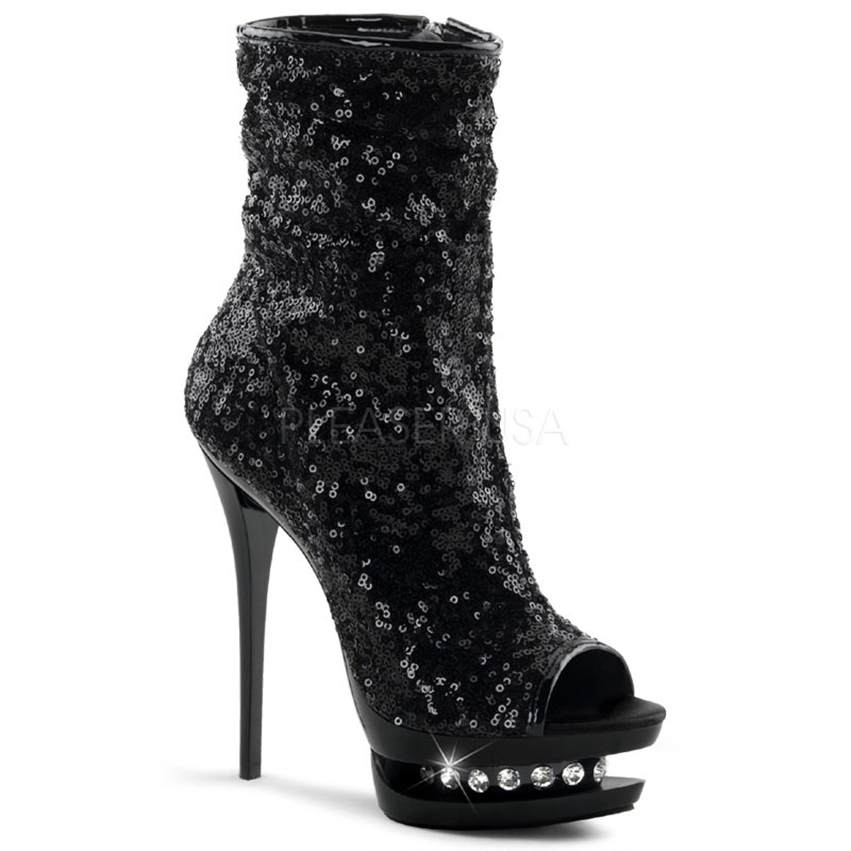 Blondie Glitter Sequin 5 in Heel/BLK-R-1008-BSQ/M